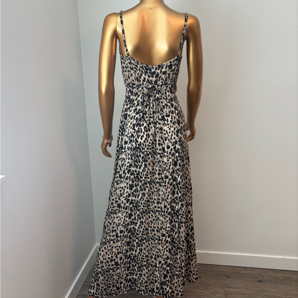 Auguste The Label Leopard Print Backless Dress